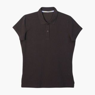 Polo marron mujer