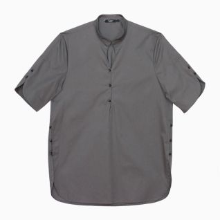 Casaca de trabajo gris marengo para uniforme de camareras de pisos