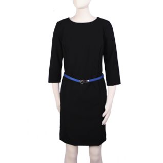 Vestido negro de azafata manga tres cuartos por Vittorio Uniformes