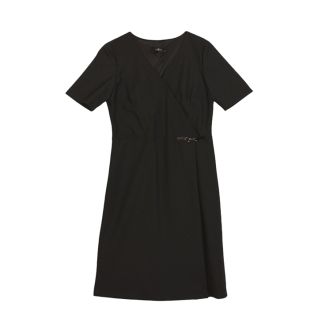 Vestido formal de oficina o recepcionista negro-Vittorio Uniformes