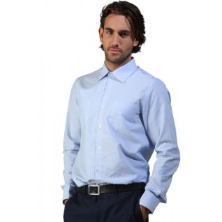Camisa de oficina hombre oxford azul | Vittorio Uniformes