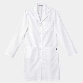 bata blanca de mujer para laboratorio, farmacia y medico