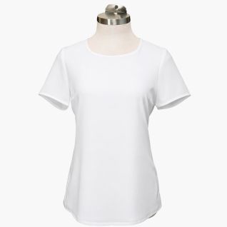 blusa de vestir de mujer blanca manga corta