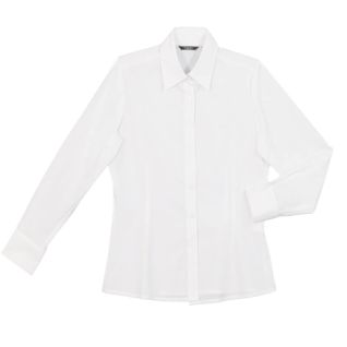 Camisa blanca mujer popelín manga larga