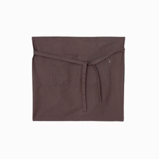 Delantal camarero corto marron