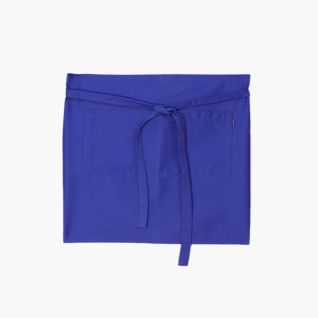 Mandil camarero corto azul