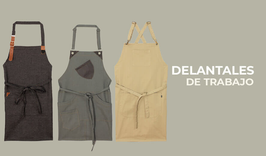 Delantales de hosteleria modernos para camareros y cocineros profesionales