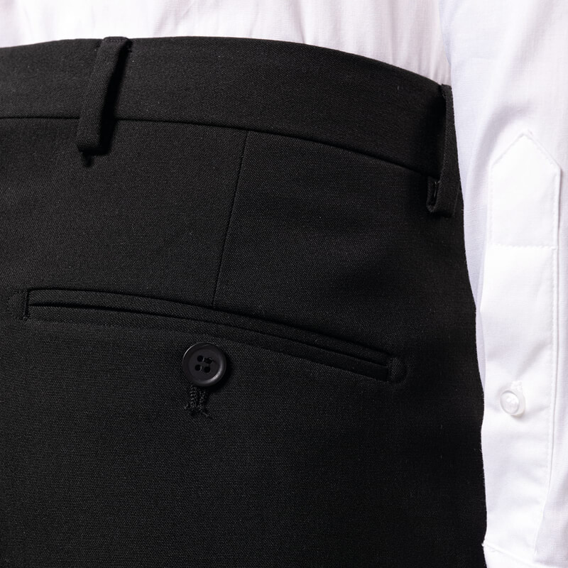 Bolsillos de vivo pantalón de vestir