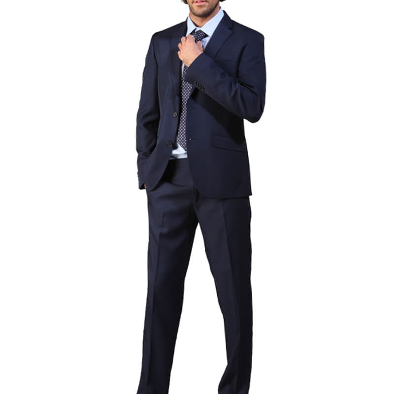 Pantalón de vestir azul marino con blazer