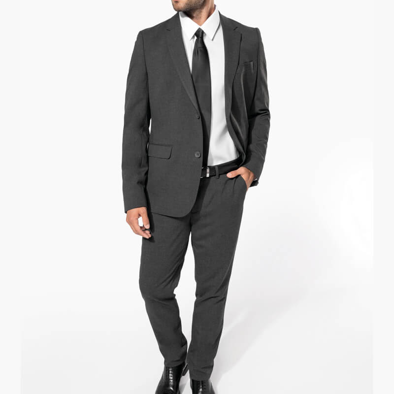Pantalón de vestir gris con blazer