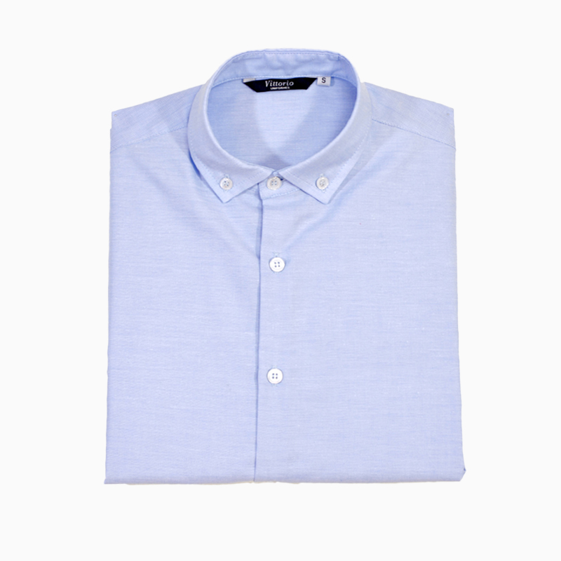 Camisa de camarero azul