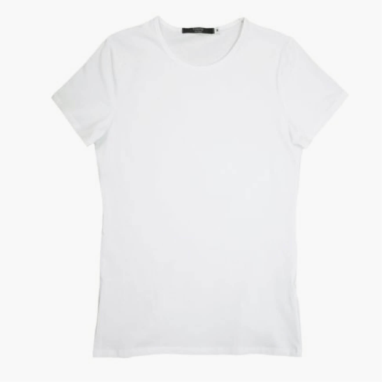 Camiseta blanca de manga corta de trabajo en peluquería y estética