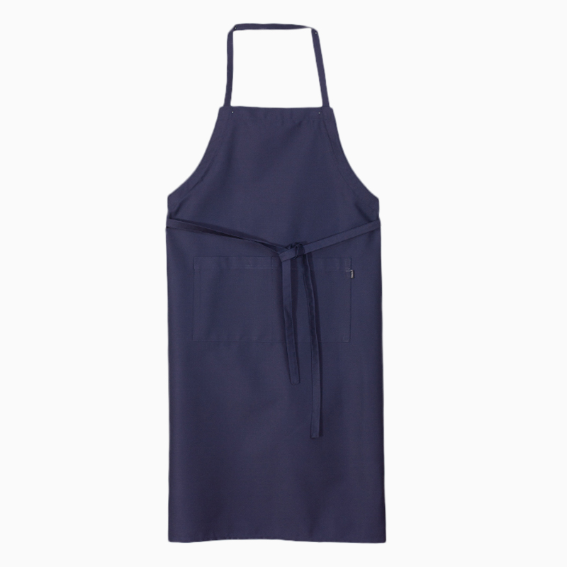 Delantal de cocinero azul
