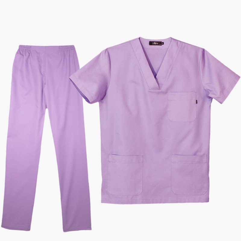Pijama sanitario color violeta