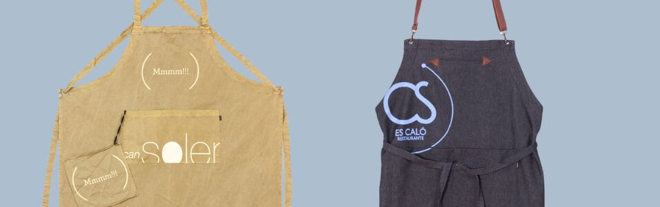 Ideas para personalizar delantales para hostelería