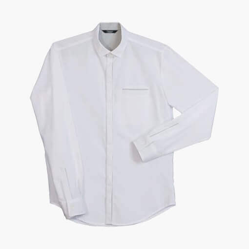 Camisa de trabajo moderna blanca para camareros