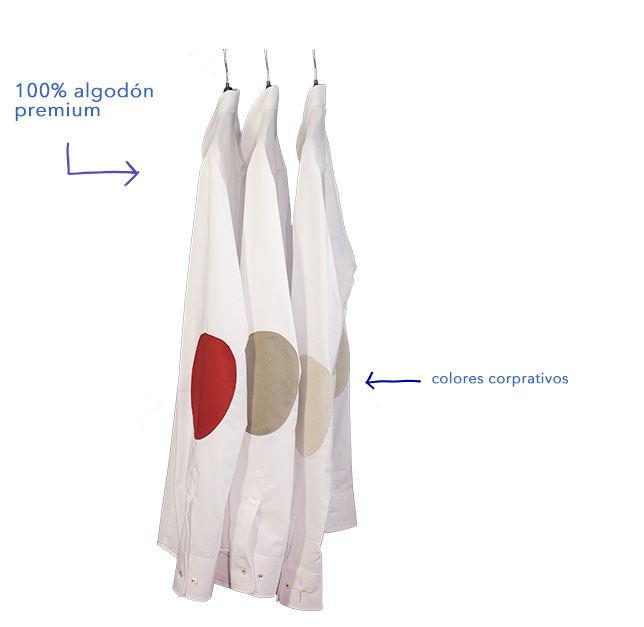 Diseño de camisas de oficina para uniformes corporativos