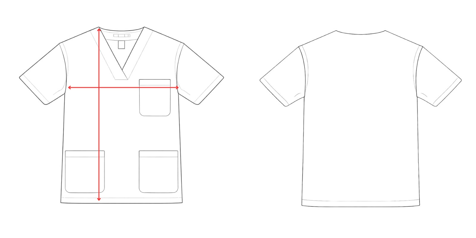 Medidas de la casaca sanitaria -Vittorio Uniformes