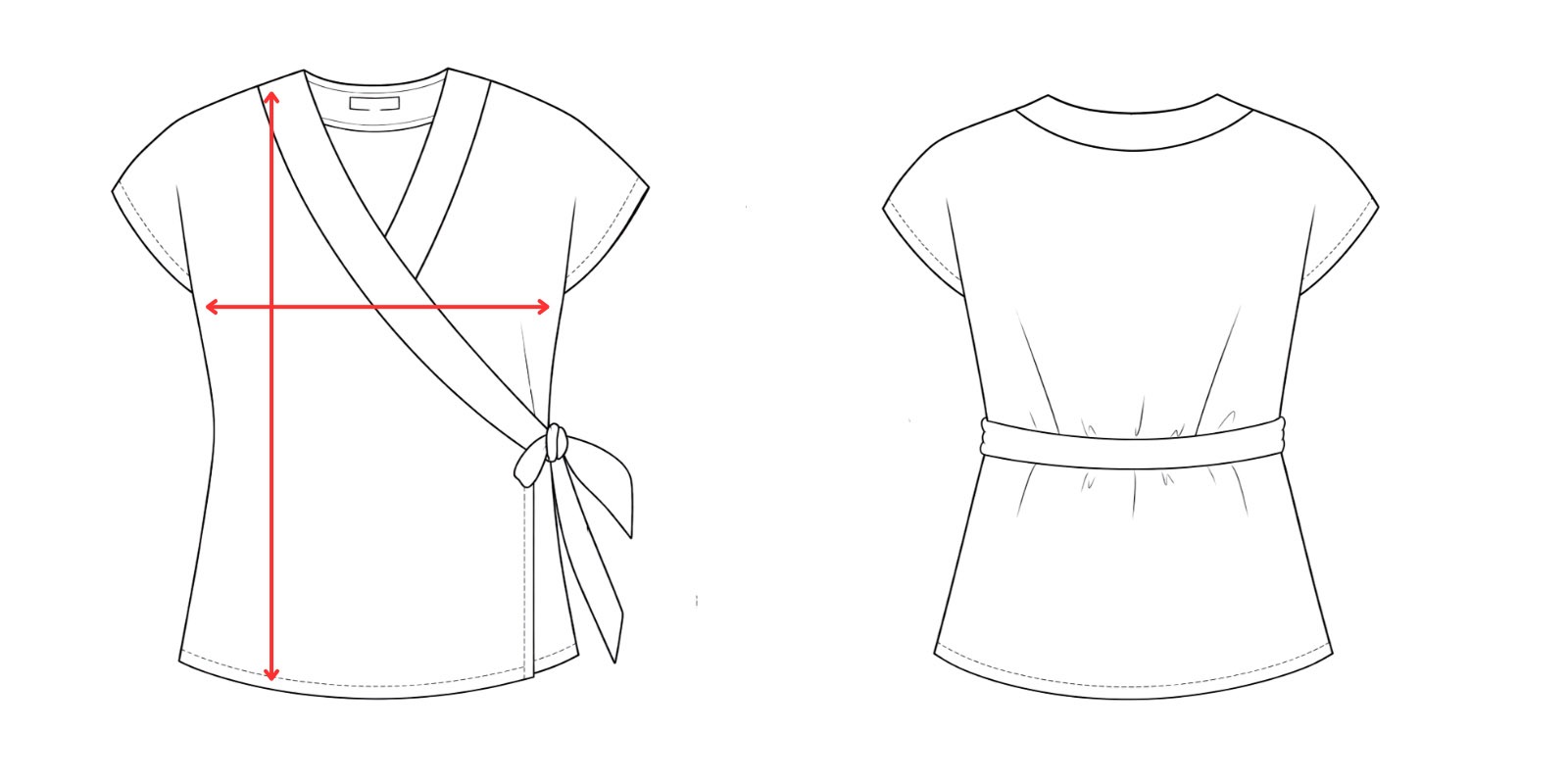 Medidas kimono mujer - Vittorio Uniformes