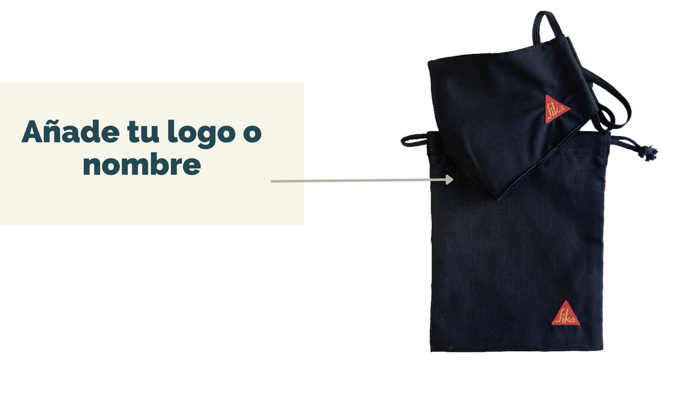 Bolsa porta mascarillas personalizada en Vittorio Uniformes