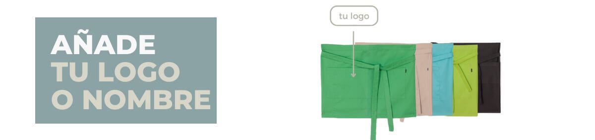 Delantal camarero personalizado