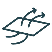 Icono de tejido transpirable