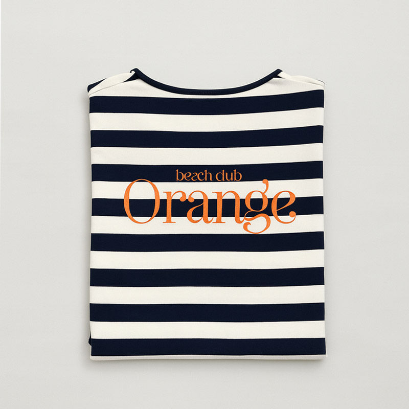 Camiseta marinera con logo