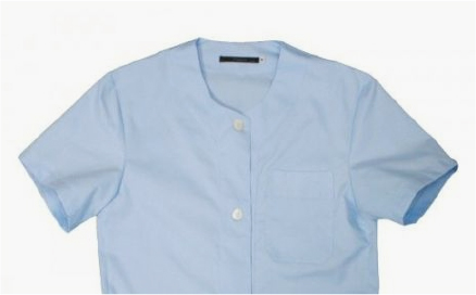 Vittorio - casaca sanitaria azul para enfermeras, residencias o clínicas